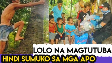 pulandit lolo|Kinakantot ni Lolo habang nanunuod si Nanay .